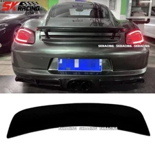 Glossy black Duck Style Rear Spoiler Trunk Wing For 987 Porsche Cayman S 2006-12