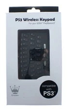 Crown Wireless Keypad Keyboard for PS3 Controller PlayStation 3 - New