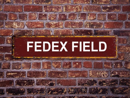 Letrero de fútbol americano FedEx Field de los Washington Commanders - Imagen 2 de 6
