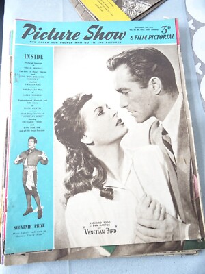 Picture Show Nov 8th 1952 Richard Todd Eva Bartok Sally Forrest Tony Curtis