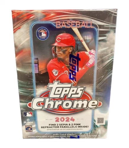 TOPPS CHROME BASEBALL 2024 FACTORY SEALED IN STOCK BLASTER (7 PACK) BOX