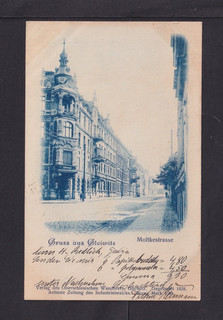 GLEIWITZ: Moltkestrasse usato 1899 (7)