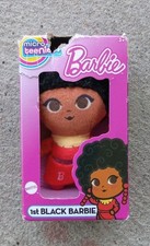 Barbie Micro Teenies 1st Black Barbie Plush Basic Fun Mattel Damaged Box