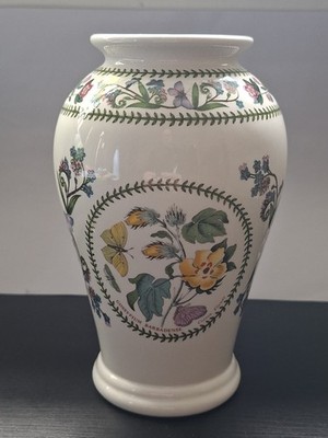 Vintage Portmerion Variations Botanischer Garten Vase 6,5'' Gossypium Barbadense EUC