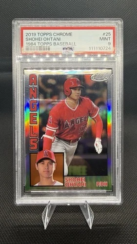 2019 Topps Chrome Shohei Ohtani 1984 Topps #84TC-25 PSA 9 Angels