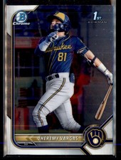 Jheremy Vargas 2022 Bowman #BCP-144 Milwaukee Brewers