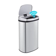Innovaze 15.6 Gal./60 Liter Stainless Steel Motion Sensor Trash Can for Kitchen