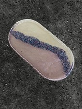 One-of-a-Kind Handmade Resin Trinket Tray: Purple and White with Purple Glitter