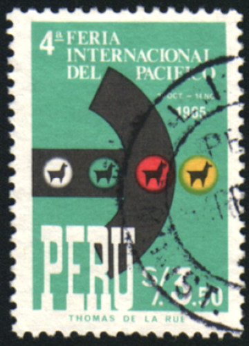 35789 Peru Stamp Scott #493 Fine Used Clean Back