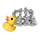 Duck Keychain with 3 Chicks - Cute Animal Charm for Keychain