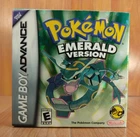 MINTY BOX CIB Pokemon Emerald Version complete in gameboy advance gba lot NICE