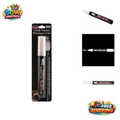 Uchida Opaque White Chalk Marker with Chisel Tip   Perfect for Creative Projects