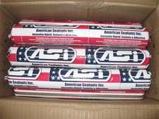 6 Pack- ASI-55 Industrial & Construction Sealant / Adhesive Sausage- Black 20 oz