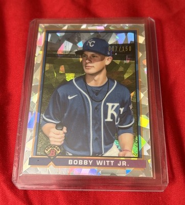 2021 Bowman - 1991 Bowman Bobby Witt Jr Atomic Refractor /150 (RC) Jersey Match