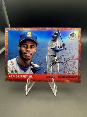 Topps chrome platinum anniversary rose gold parallel Ken Griffey Jr.  /75
