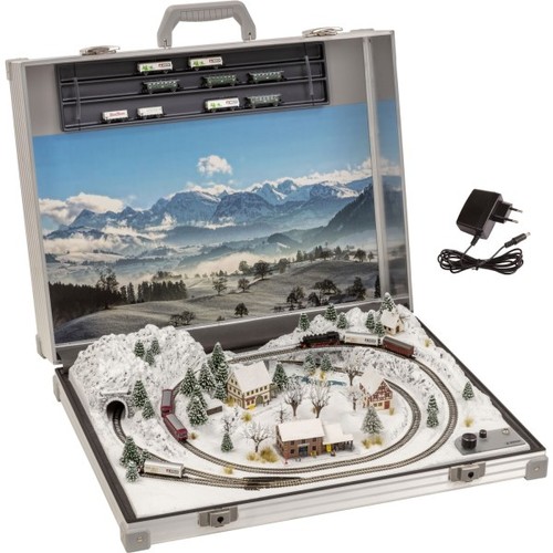 Noch 88318 Modellbahnkoffer “St. Anton” (mit Märklin mini-club-Gleisen) Z + Neu | Zustand: Neu