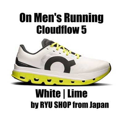 On Men's Running Cloudflow 5 3MF10112929 White | Lime