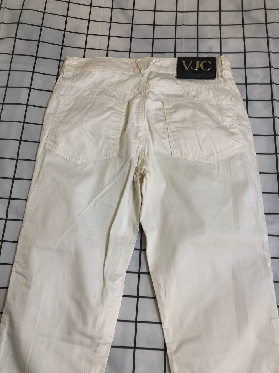 VERSACE JEANS COUTURE VINTAGE WHITE DENIM JEANS 27 VERY GOOD CONDITION thumbnail 18