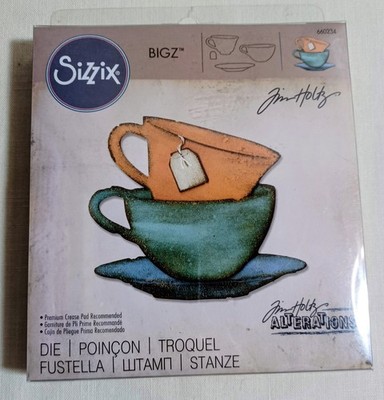Sizzix Alterations Bigz Die Tim Holtz Tea Time # 660234 - RETIRED HTF BRAND NEW