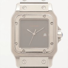 Cartier Santos Galbee LM 81036183 SS SS AT Fantasma faccia grigia