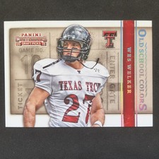 2015 Panini Contenders Draft Picks - Old School Colors Wes Welker #50