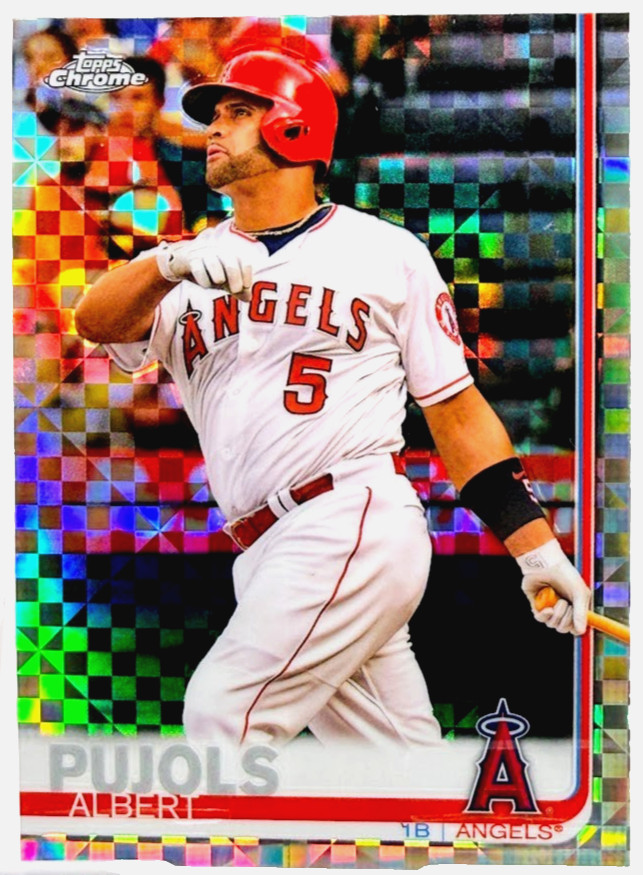 2019 Topps Chrome #27 Albert Pujols X-Fractor Los Angeles Angels