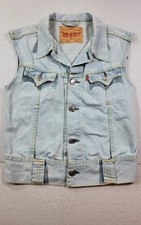 Levi's Men's Vintage 2004 Type 1 Denim Vest Size Medium Made For Europe Grunge