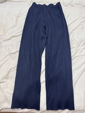 ISSEY MIYAKE PLEATS PLEASE Navy Blue Long Pants Size 2