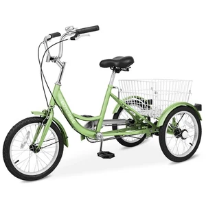 SUNYRISY 16 in Trike Tricycle for Beginner Riders 3 Wheel Bikes Low Step Through