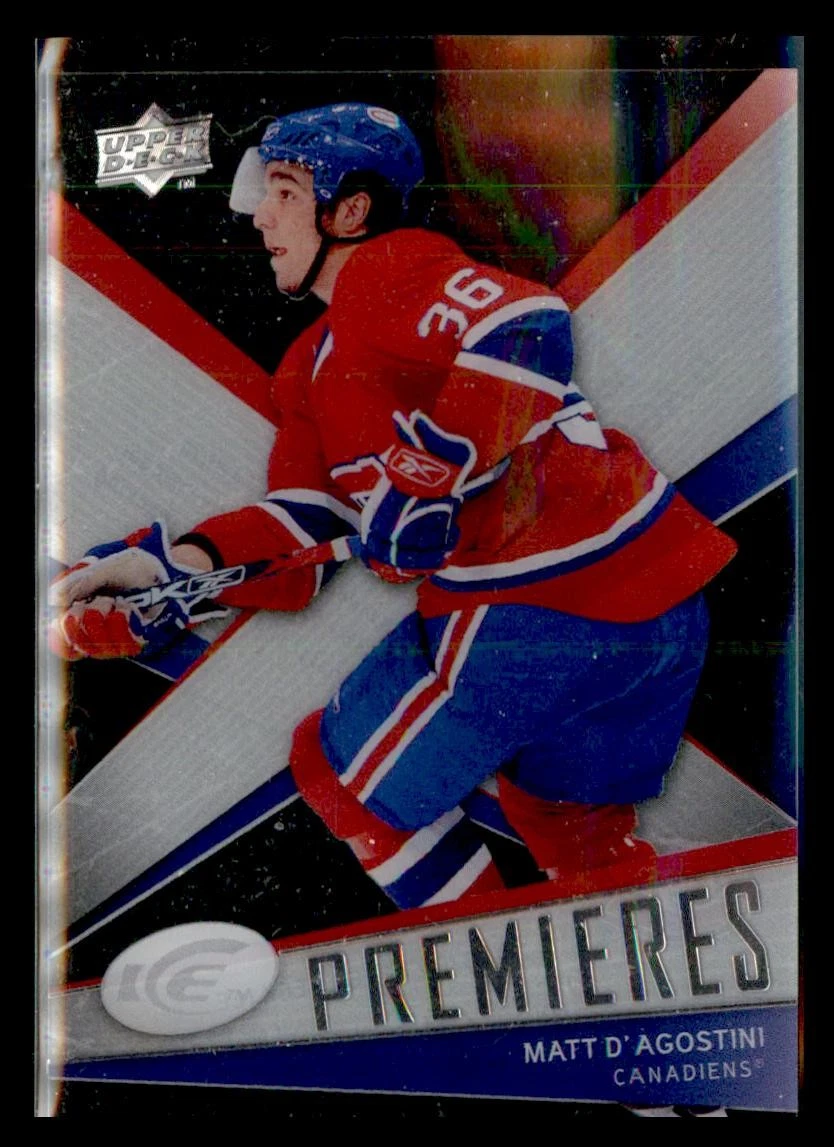 2008-09 Upper Deck Ice #125 Matt D'Agostini #/999 Montreal Canadiens HOCKEY Card