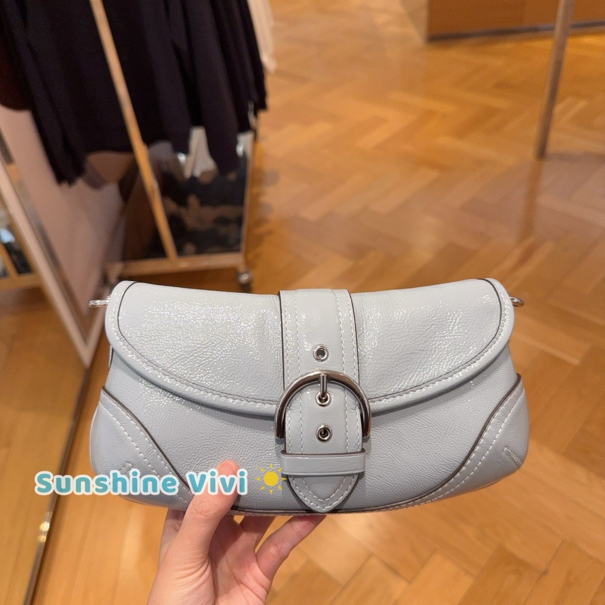 NWT COACH CAN43 Soho Bag 25 Shoulder/Crossbody Crinkle Patent