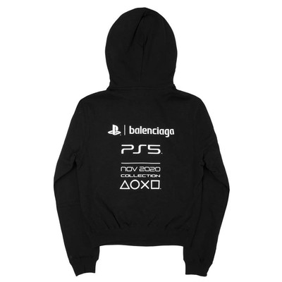 Balenciaga x PS5 Women's Cotton Hoodie Sweatshirt in Black | eBay
