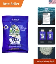 Kosher Light Grey Sea Salt, 5 lb for Brining & Broths - Family-Owned Since 1976