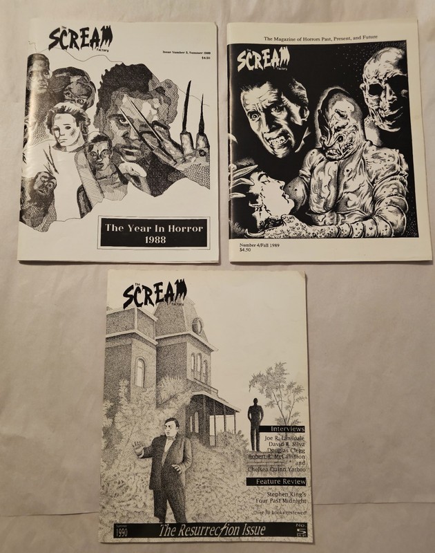 The Scream Factory - lot of 3  - Issues 3/4/5 - Deadline Press - Light Use