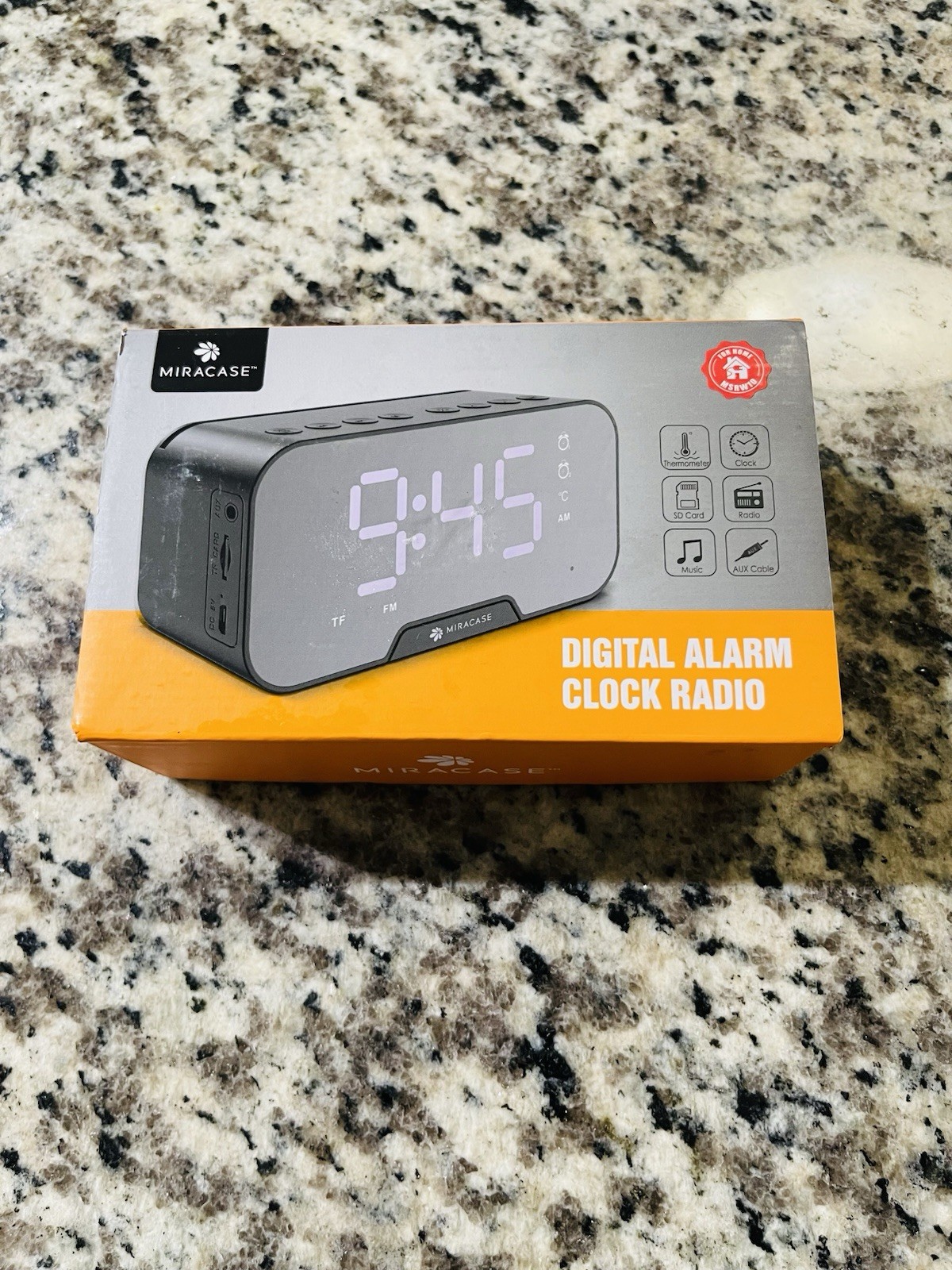 Digital Alarm Clock with Phone Holder - Stay On Time with Clear Display
