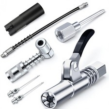 Grease Gun Tips Accessory 7PCS Kit,Includes Grease Needle Dispenser, 2pcs Gre...