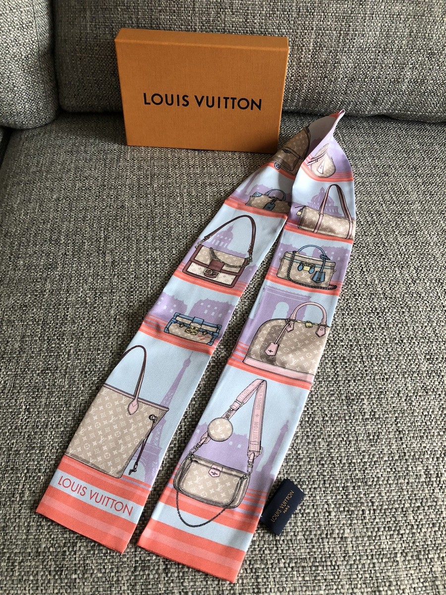 New Louis Vuitton Skyline M77318 Silk Bandeau Scarf | eBay
