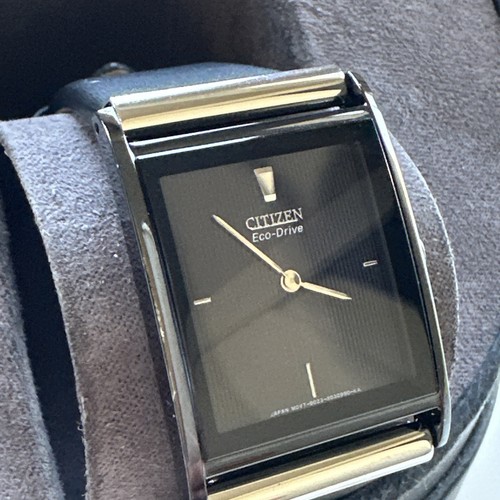 Citizen Eco-Drive 180 Black Dial Black Leather Men's Watch Item No. BL6005-01E - Picture 6 of 24