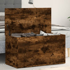 Storage Box Smoked Oak 84x42x46cm Engineered Wood Modern Minimalist ChestForHome