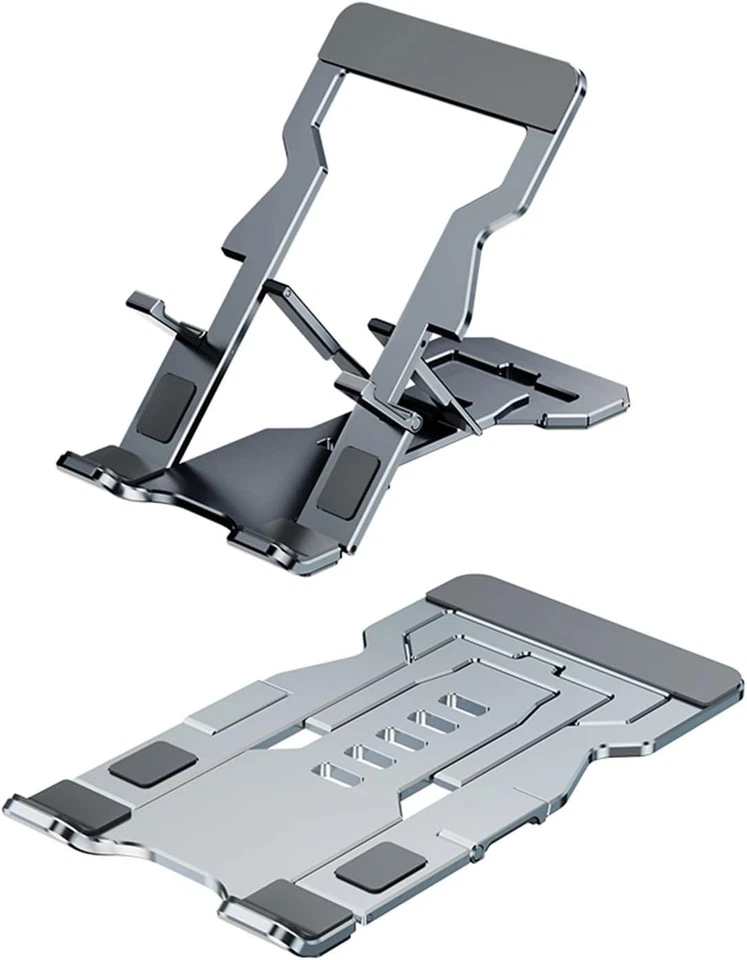 Soporte de teléfono de metal plegable ajustable con rotación de 360° para todos los teléfonos inteligentes Foto 3 de 4