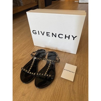 Givenchy Black Studded Jelly Sandals NWB 