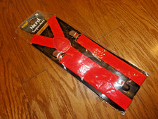 Spirit Halloween Red Suspenders Costume Accessory One Size Fits Most