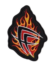 Fear Factory Flame Patch | Ulceration American Industrial Groove Metal Band Logo