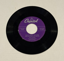 THE CHEERS BLACK DENIM TROUSERS AND MOTORCYCLE BOOTS CAPITOL 45 3219