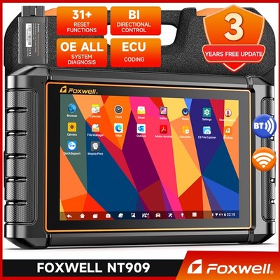 FOXWELL NT909 All System Bidirectional OBD2 Diagnostic Scanner ECU Coding