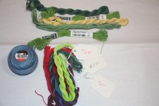 Pearl Cotton PERLE EMBROIDERY THREAD multicolor lot size 8 twilight, sprouts 