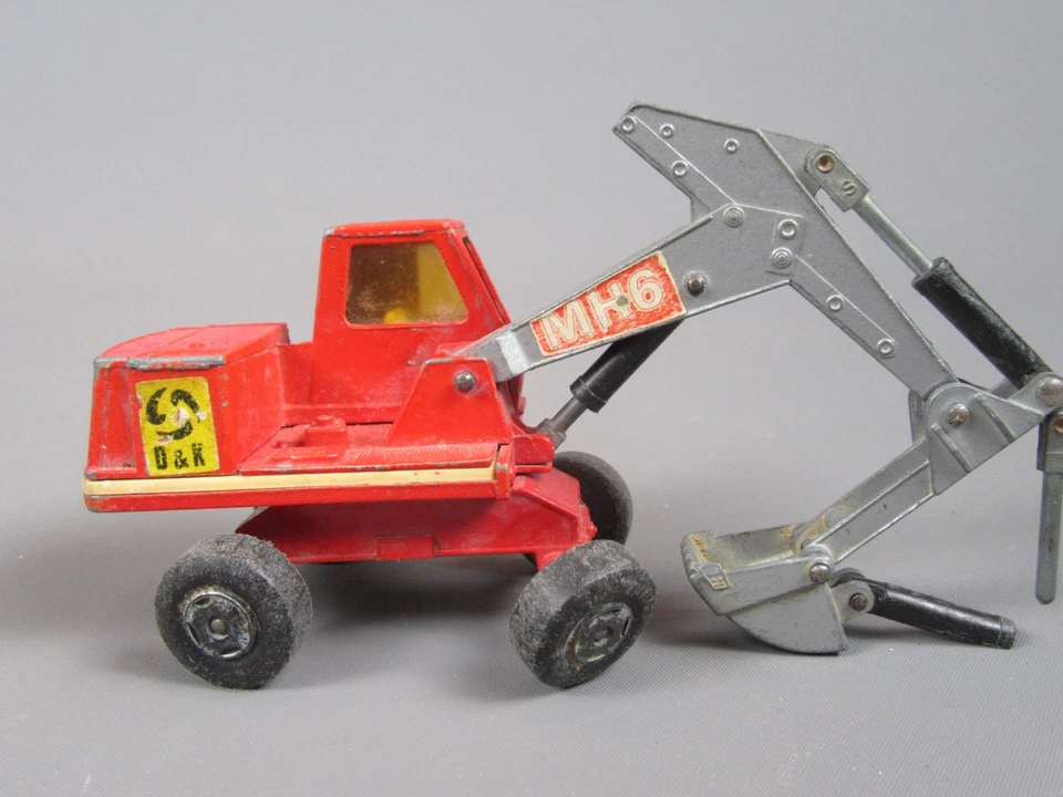 D754 Vintage 1970 Matchbox K-1 UK Hydraulic Excavator MH6 Super Kings Lesney - Image 4 of 4