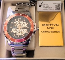 Martyn Line Automatic 59 PT/589.00 nero 40mm scheletrato (NOS) - ricercato !!!