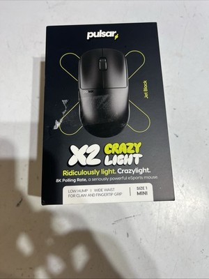 Pulsar X2 LHD CrazyLight Wireless Gaming Mouse Left-Handed 32000 DPI Jet Black