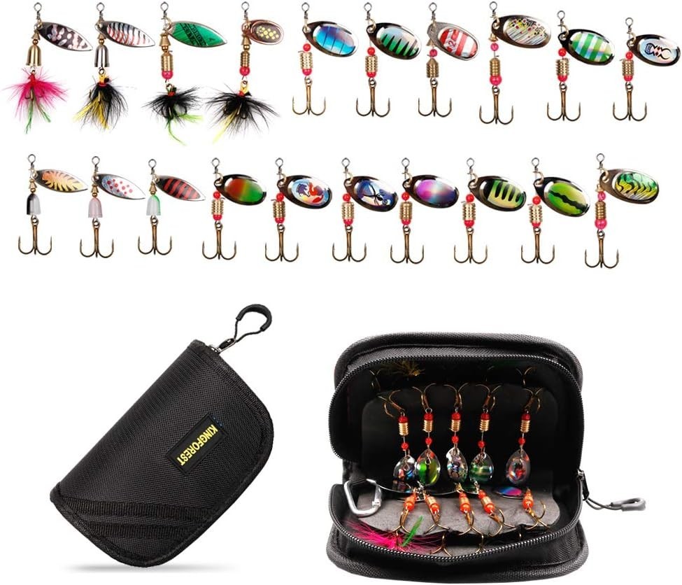 Durable Metal Spinnerbait Fishing Lures Kit (20pcs) for Multi-Species Success - Image 5